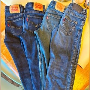 Lot of 4 pairs boys Levi’s jeans